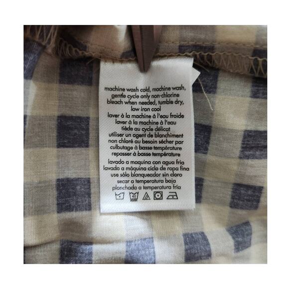 WeWoreWhat Smocked Midi Dress Gingham in Whisper White Women's Size Medium - Picture 10 of 10